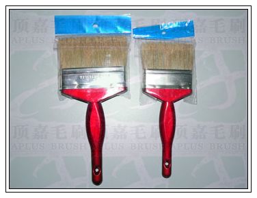 花瓶型塑料柄豬鬃油漆刷